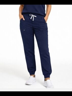 FIGS Navy Blue Zamora 2.0 Jogger Scrub Pants Small S Legacy Tag Thick Material